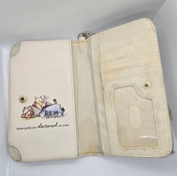 Loungefly Disney Winnie The Pooh Tech Wallet Book Cover Phone Clutch Wallet - Picture 3 of 6